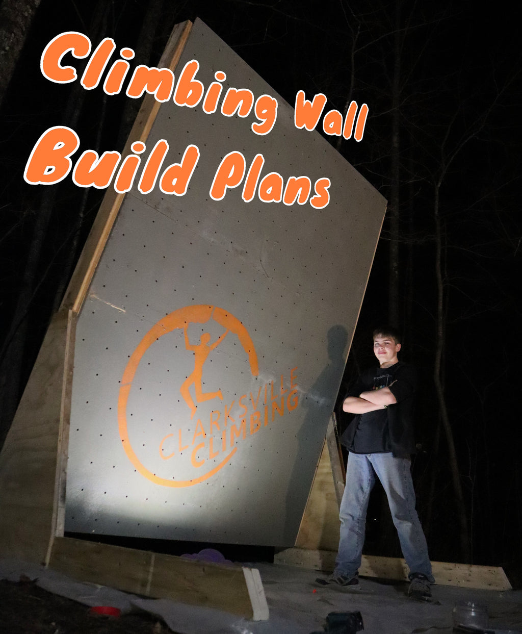 Easy - Fixed 15 Degree Climbing Wall Build Plans