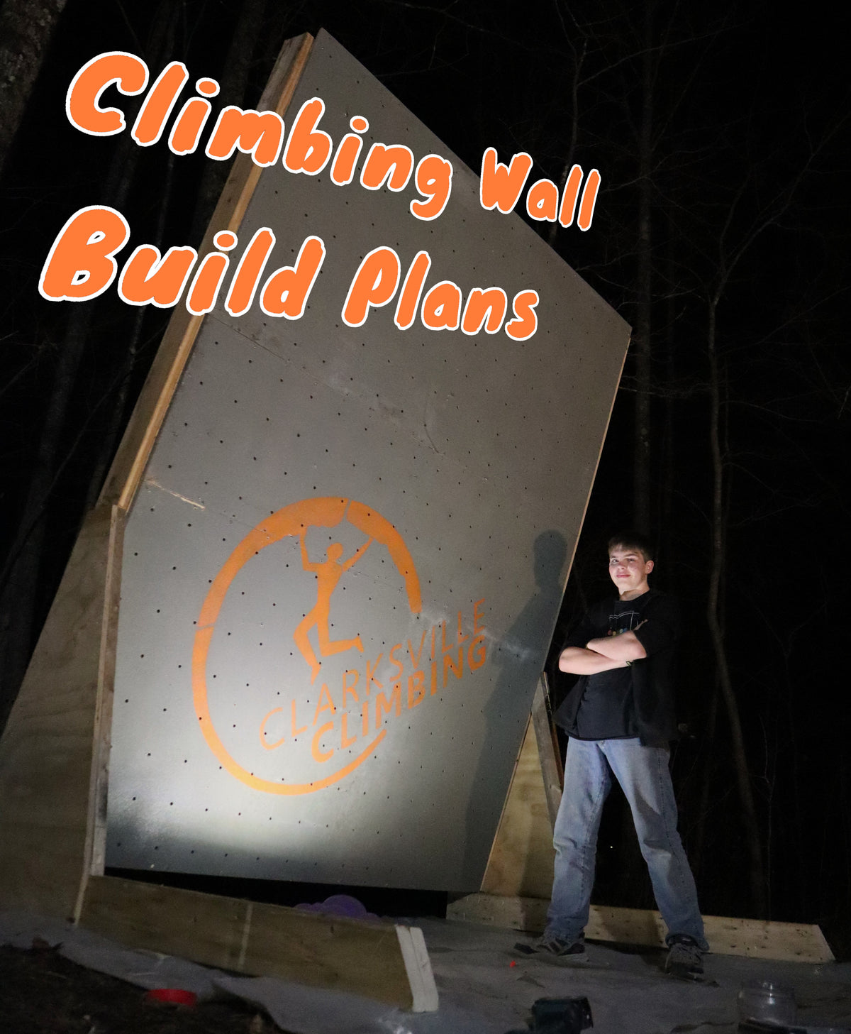 Easy - Fixed 15 Degree Climbing Wall Build Plans
