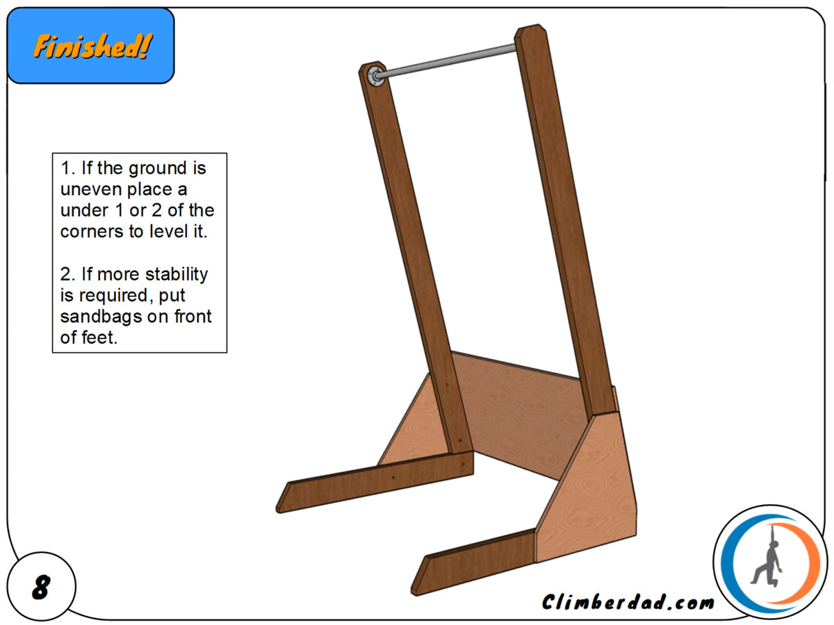 Easy Free Standing Pull Up Bar Build Plans