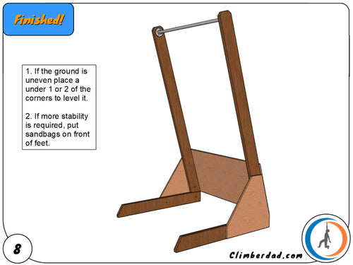 Easy Free Standing Pull Up Bar Build Plans