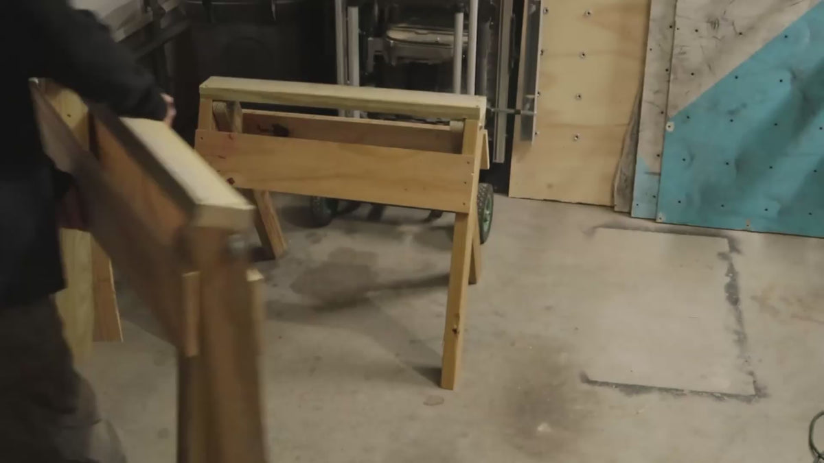 Easy to Build Foldable Saw Horse Build Plans